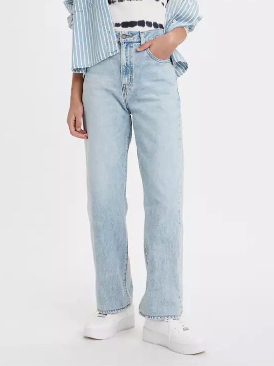 Levi's Denim - LEVI’S High-Waisted Straight Jeans in Charlie Boy Light Wash